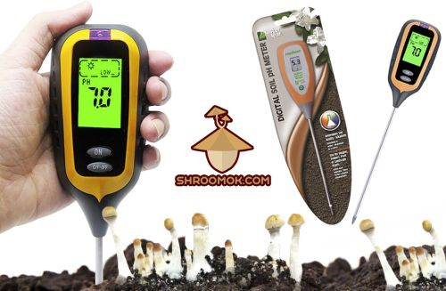 Soil pH meter for psilocybin mushrooms psilocybe cubensis growing