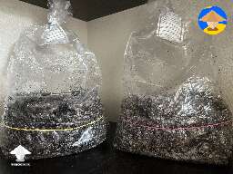 Wanted to share my first grow setup. Growing in bags as well as 1 small tub. These are my two bags, today is day 6 after S2B