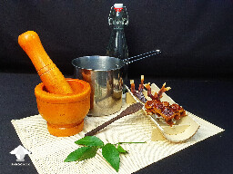 Main ingredients for making reishi tea - just mushrooms and water