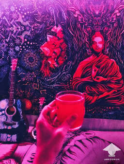 Psychedelic mushroom trip preparation set and setting