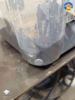 This pro tip makes draining water after a soaking easy and keeps from damaging mushroom cake - I drilled a hole in the bottom corner and inserted a self healing injection port