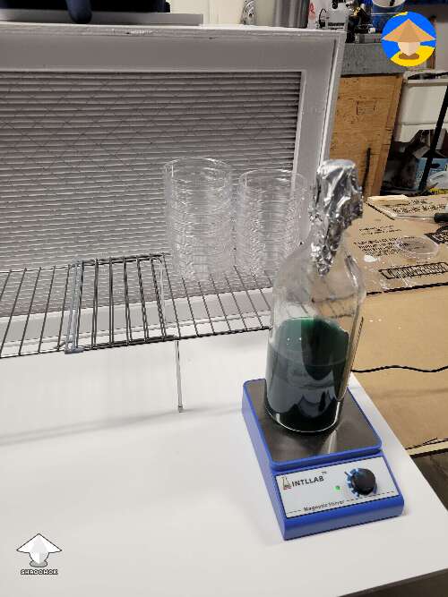 Let's give this new flow hood a true test with agar work