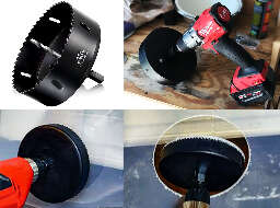How to cut holes in plastic box drill with hole saw