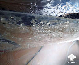 Condensation on the lid before WD 40