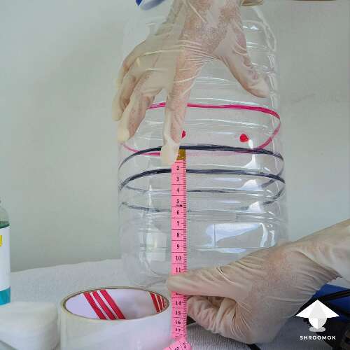 Bottle preparation for mushroom cultivation