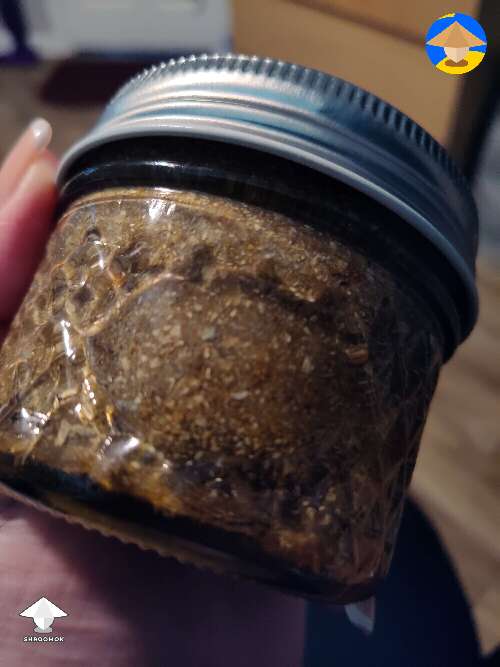 Blue honey - powdered magic mushrooms in honey
