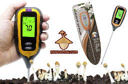 Soil pH meter for psilocybe mushrooms