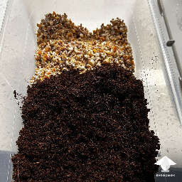 Mix spawn with bulk substrate