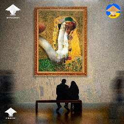 Mush Love Inspired by Gustav Klimt art The Kiss