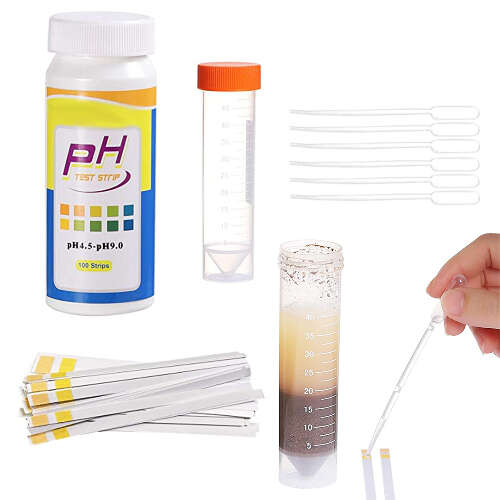 How to check soil ph for mushroom substrate with test strips