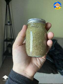 Made some blue honey. Can’t wait to try it in 6mo :3